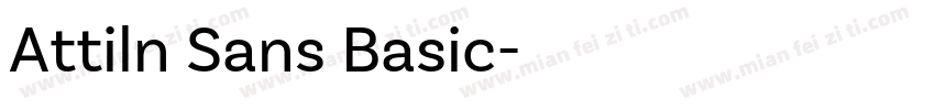 Attiln Sans Basic字体转换
